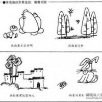 简笔画的形象组合 画面结构