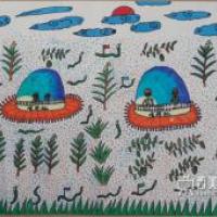 儿童科幻画《自动喷药机》