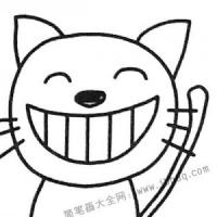 哈哈大笑的小猫