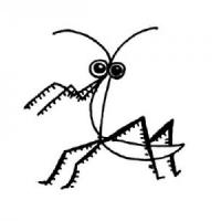 四张小昆虫简笔画