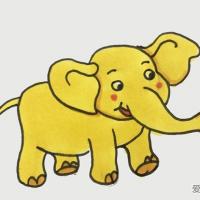 怎么画大象简单画法