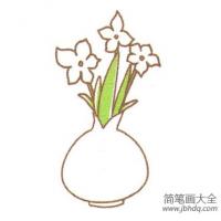 花瓶里的水仙花