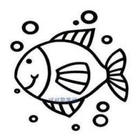 鱼的画法简笔画-在线图片