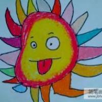 儿童画太阳公公