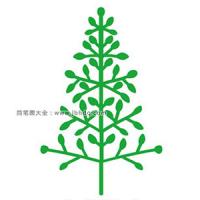 简单几何图形画树 大树简笔画1