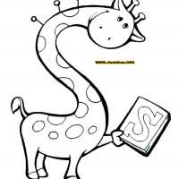 卡通简笔画图片——长颈鹿