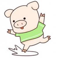 【卡通小猪简笔画】跳跃的小猪简笔画步骤图解教程