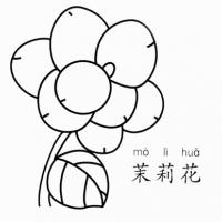 茉莉花怎么画