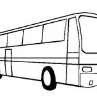 公共汽车简笔画_公共交通工具公共汽车简笔画图片