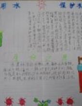 请节约用水,保护水资源的手抄报