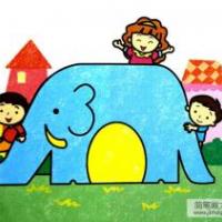 小孩和大象