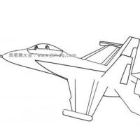 F18战斗飞机简笔画图片