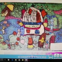 三等奖小学生获奖科幻画《智能学校》欣赏