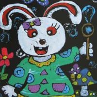 儿童画 小白兔