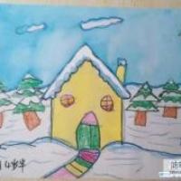 四岁儿童关于冬天的儿童画图片