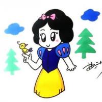 卡通画白雪公主