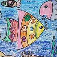 幼儿海底世界主题儿童画作品