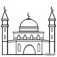 建筑图片 清真寺简笔画图片