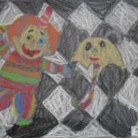 儿童版画 小丑和他的搭档