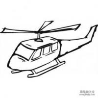 飞机简笔画 直升飞机简笔画图片