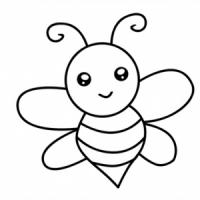 可爱的小蜜蜂简笔画