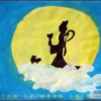 中秋节主题儿童画-月圆中秋