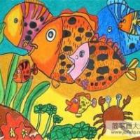 海底世界儿童画：欣赏一下海底世界儿童画