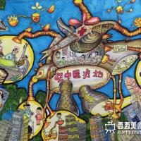 一等奖中学生科幻画《空中医疗站》赏析