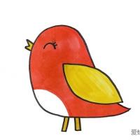 幼儿园简笔小鸟怎么画