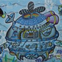 小学生科幻画《海底救护中心》赏析