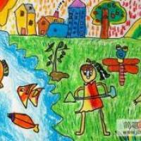 优秀儿童画作品欣赏-小破孩系列之植树节