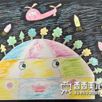 优秀中学生获奖科幻画《太空世界》欣赏