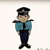 警察简笔画