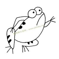生气的青蛙简笔画图片