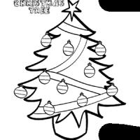五张简单的圣诞树简笔画
