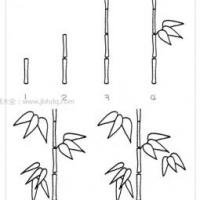 小竹子简笔画教程