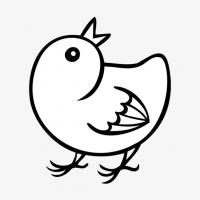 简笔画图片:小鸡