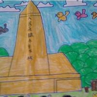 祭奠人民英雄清明节扫墓儿童画作品分享