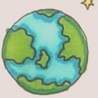 地球简笔画 彩色地球简笔画简单步骤画法图