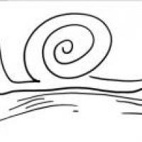 蜗牛的简笔画画法