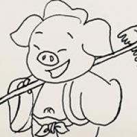 【猪八戒简笔画】最简单的猪八戒怎么画