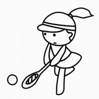网球运动员怎么画