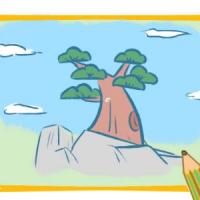 松树简笔画