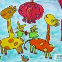 十月国庆节儿童画-国庆快乐