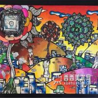 获奖小学生科幻画《向日葵能源站》