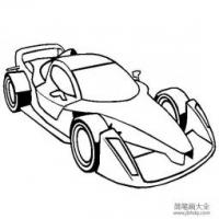 Hulme超级跑车简笔画图片