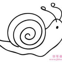 有关蜗牛的简笔画