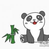 大熊猫简笔画画法
