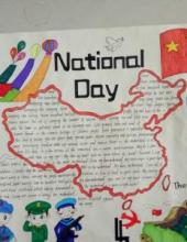 “我爱我祖国,我爱手抄报”英语手抄报