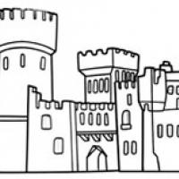 城堡简笔画 国王的城堡简笔画图片